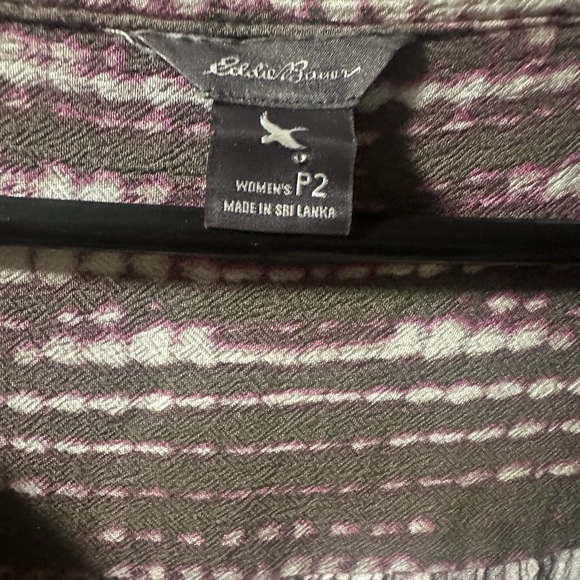 Eddie Bauer cap sleeve mid length tie waist dress size petite 2 EUC - Picture 3 of 4